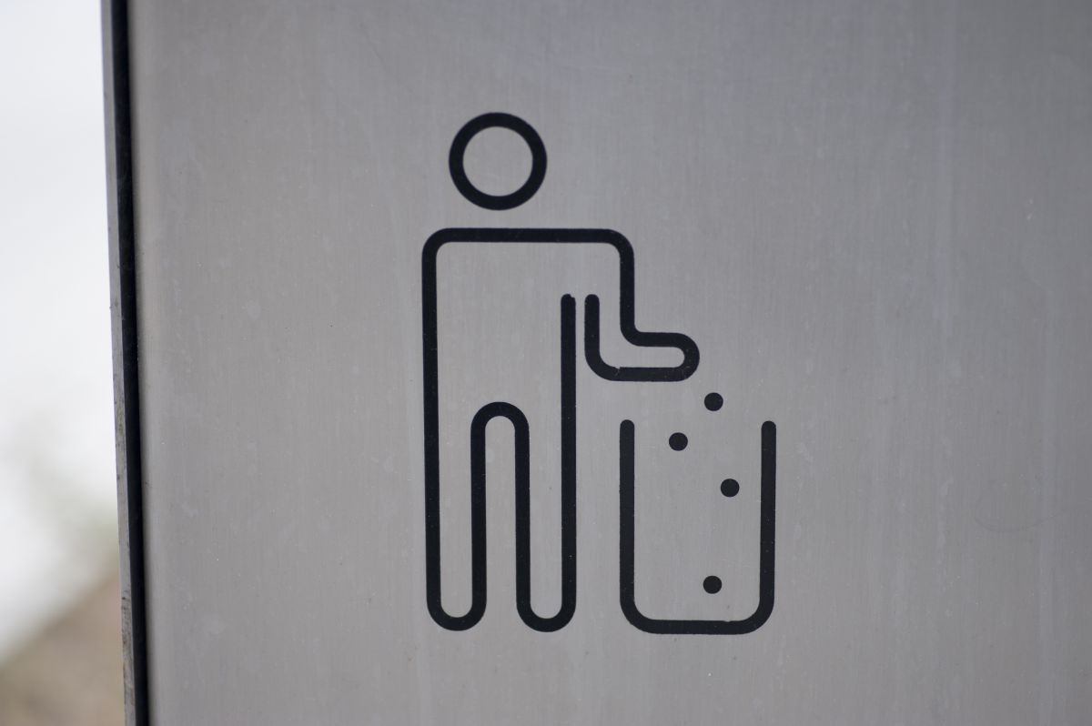 Recycling and trash separation bins in Japan